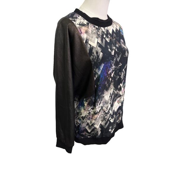 Sandro Paris Abstract Print Pullover Top Size 3 (L) - Picture 4 of 10